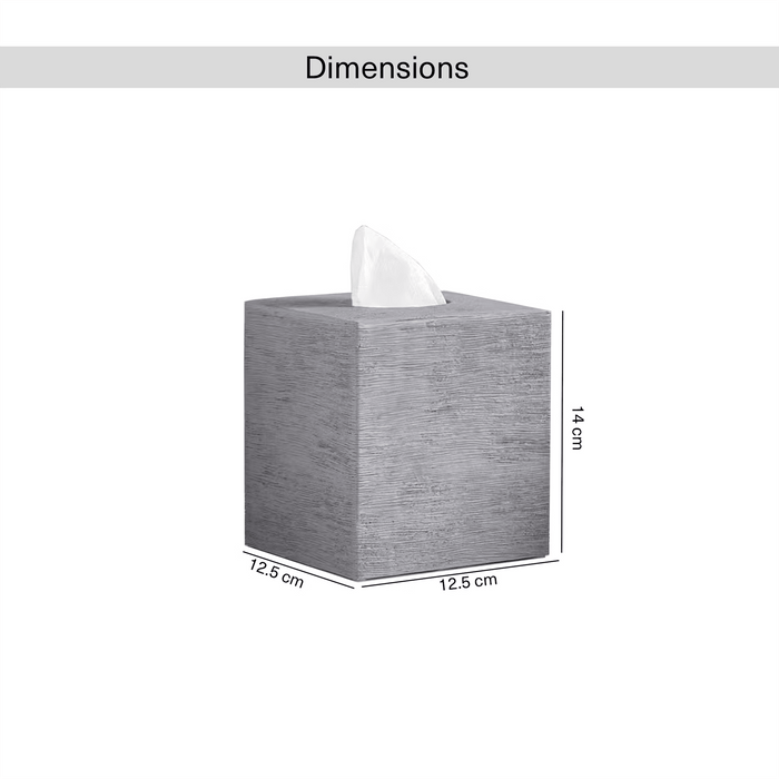 Tide Resin Tissue Box - Grey