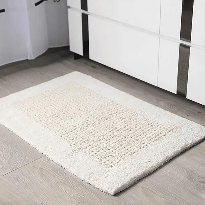 Tiffany Reversible Bath Mat -Cream