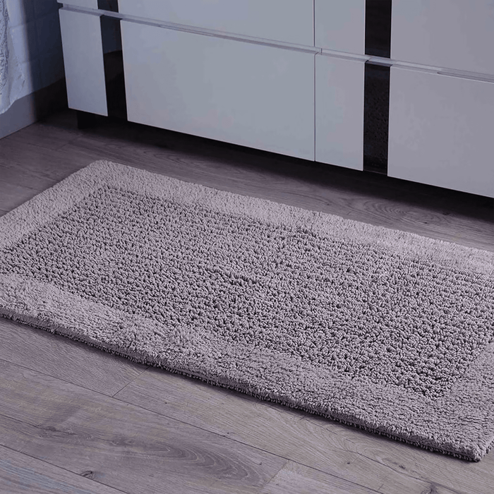 Tiffany Reversible Bath Mat -Silver/Grey