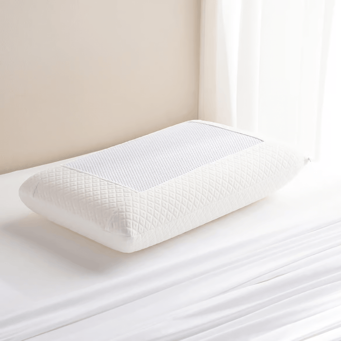 Ultra-Cool Memory Foam Cool Gel Pillow -White