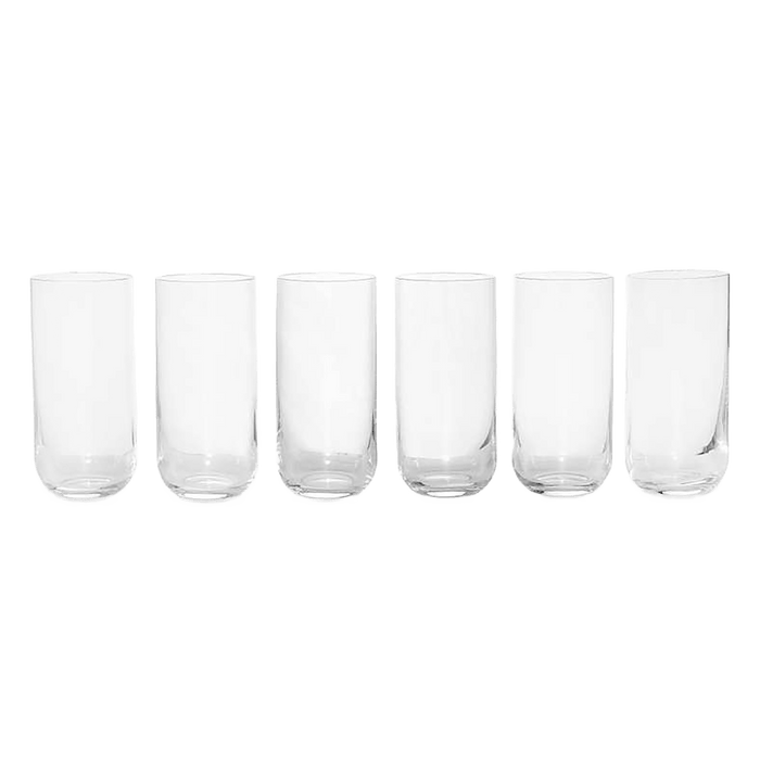 Umma 6-Piece Highball Crystal Glass Set 440Ml - Clear