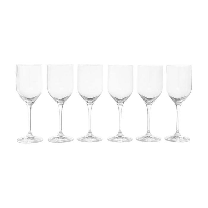 Umma 6-Piece Stemware Crystal Glass Set 330Ml -Clear