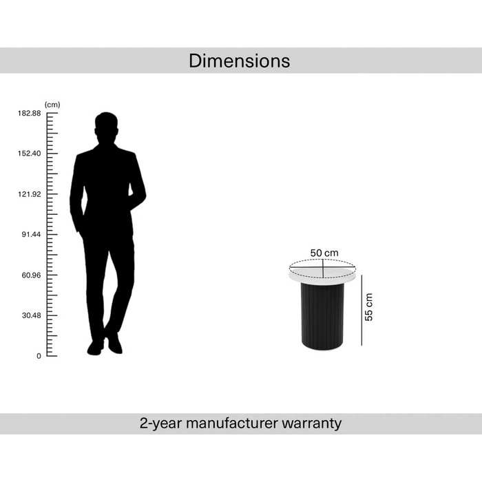 Vadin End Table Marble