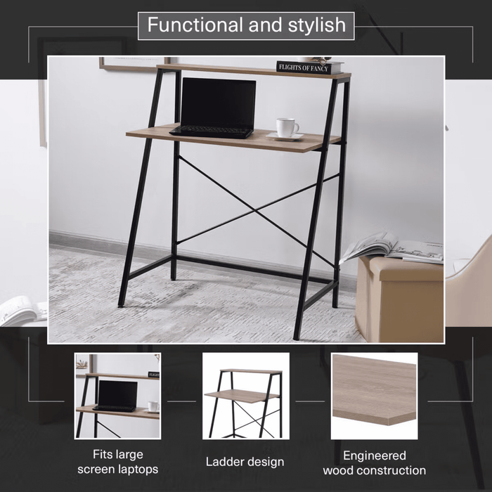 Weltech Writing Desk - Natural Black