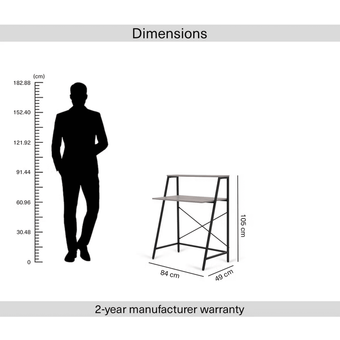 Weltech Writing Desk - Natural Black