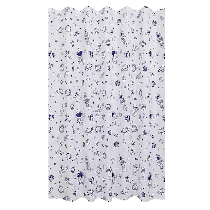 Wonder Space Shower Curtain - Blue
