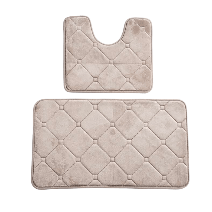 Yale 2 Piece Set Bathmat & - Brown