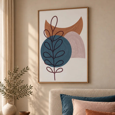 Petals & Forms — Art print-1 - Black / 60 x 90 cm