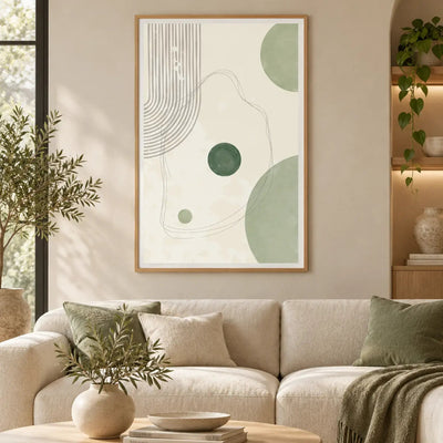 Sage Serenity — Art print-3 - Black / 60 x 90 cm