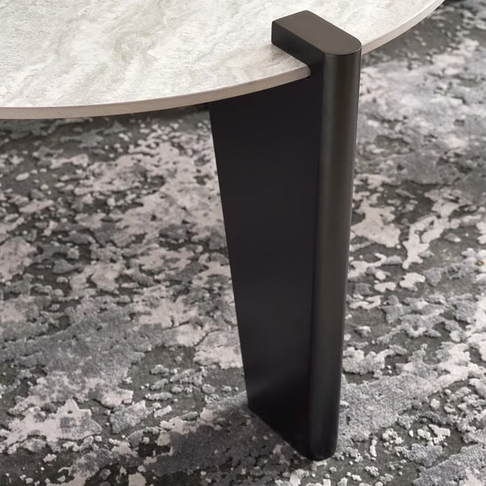 Sawyer Coffee Table Set Of 2 Travertine - Natural Black