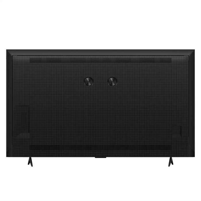 Black flat-screen TV on a white background