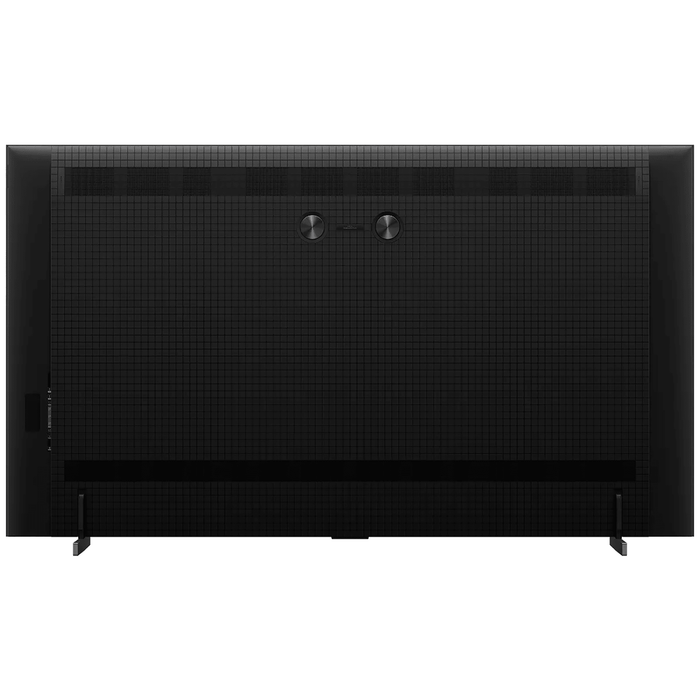Black electronic device with a screen on a white background