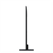 Black TV stand on a white background