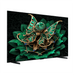 Television displaying a green and gold dragon design on a black background