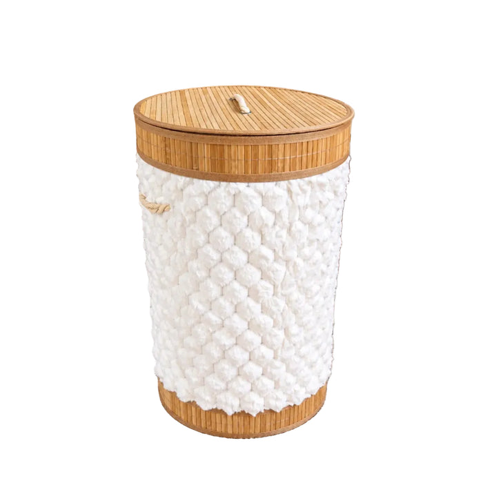 Bali Woven Bamboo Basket with Lid