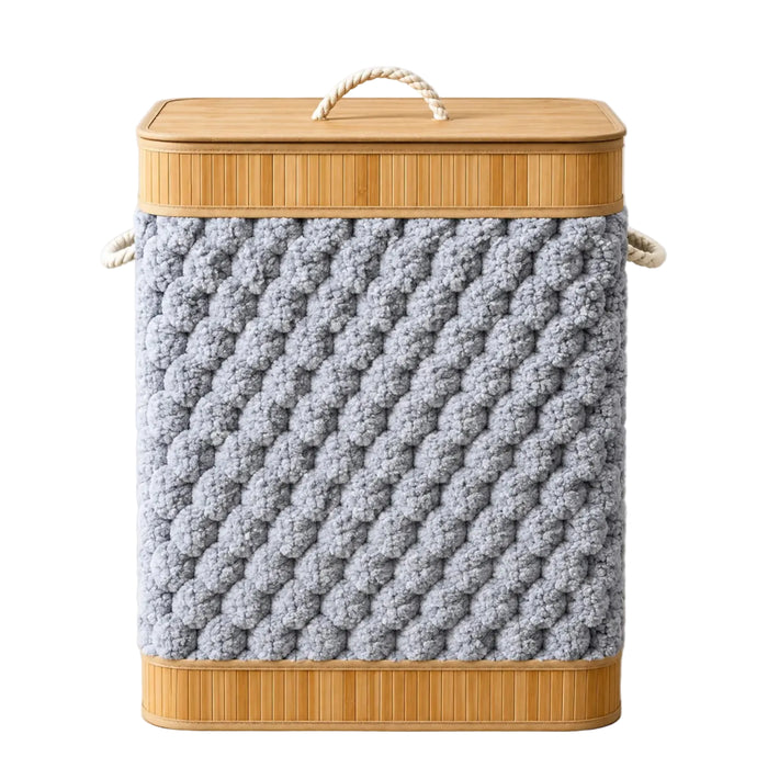 Boho Woven Hamper with Rope Handle