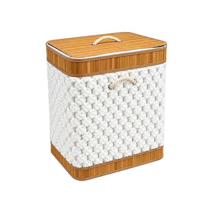 Boho Woven Hamper with Rope Handle