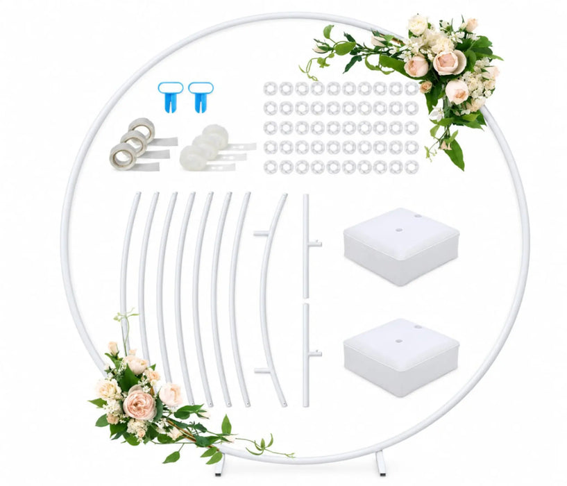 Circular Floral Arch Backdrop Kit