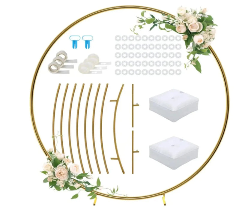 Circular Floral Arch Backdrop Kit