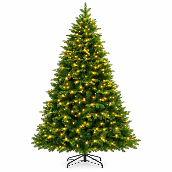Green Artificial Christmas Tree with Warm White Lights
