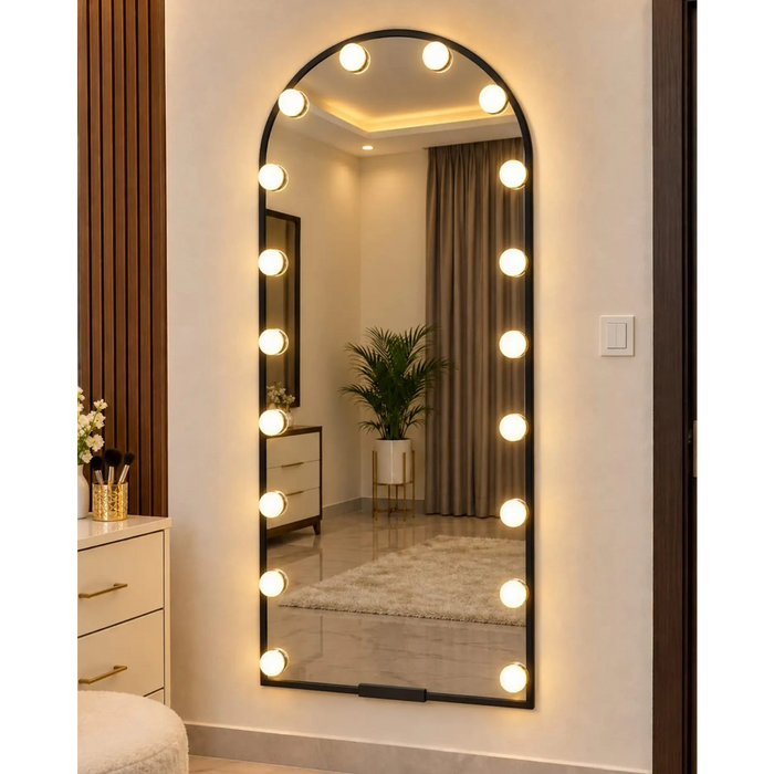 Hollywood Arched Vanity Mirror with Lights