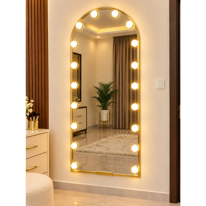 Hollywood Arched Vanity Mirror with Lights