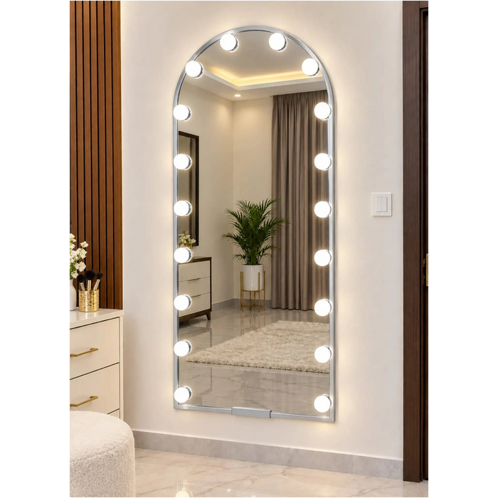 Hollywood Arched Vanity Mirror with Lights