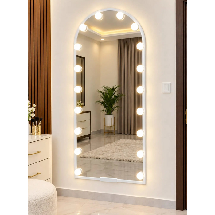 Hollywood Arched Vanity Mirror with Lights