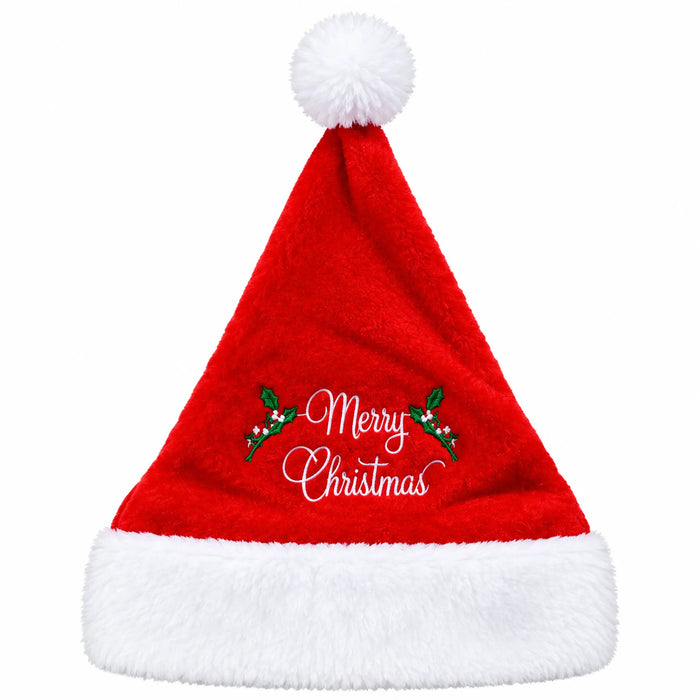 Merry Christmas Embroidered Santa Hat