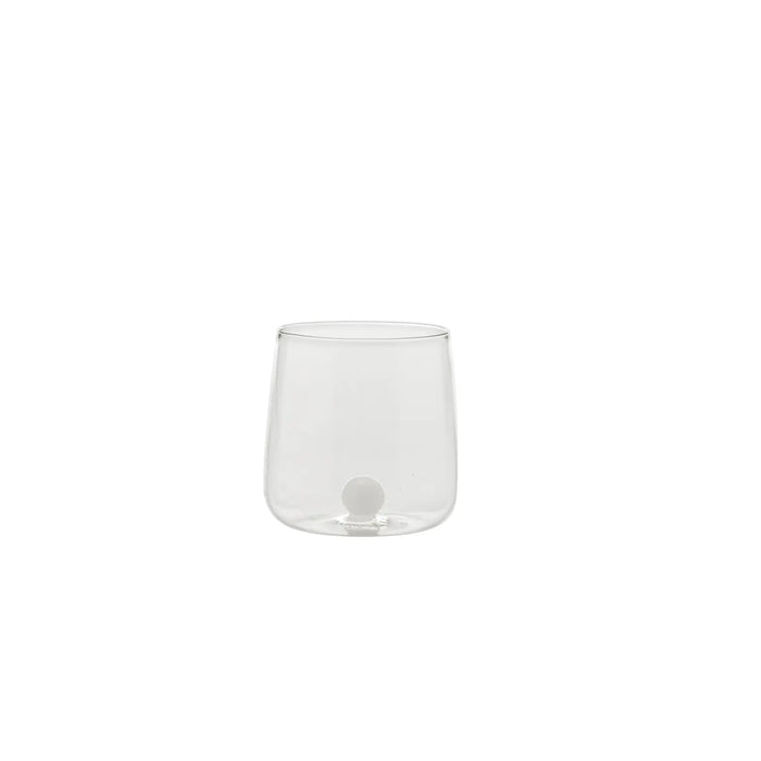 Bilia Tumbler Transparent, Ball White Ø.88x90mm. CL.44 - Set of 6