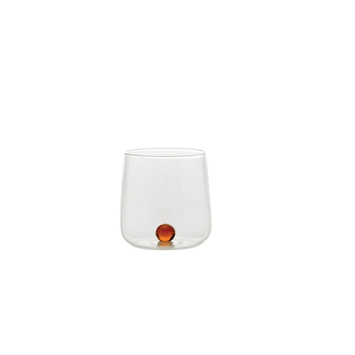Bilia Tumbler Transparent, Ball Golden Yellow Ø.88x90mm. CL.44 - Set of 6
