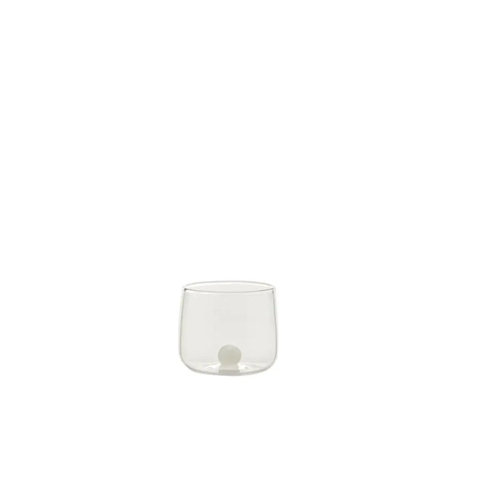 Bilia Tumbler Junior Transparent, Ball White Ø.60x52mm. CL.10 - Set of 6