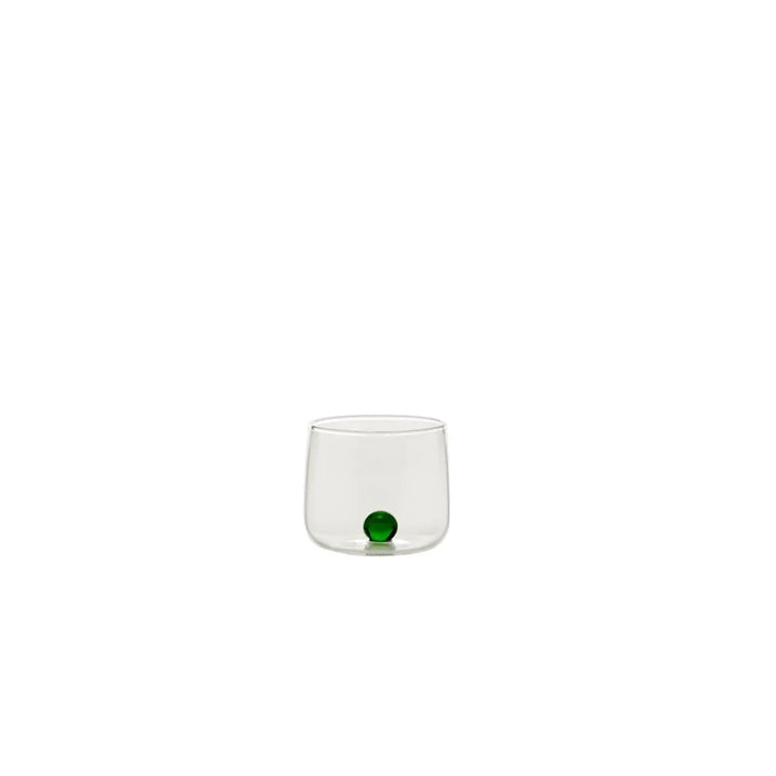Bilia Tumbler Junior Transparent, Ball Green Ø.60x52mm. CL.10 - Set of 6