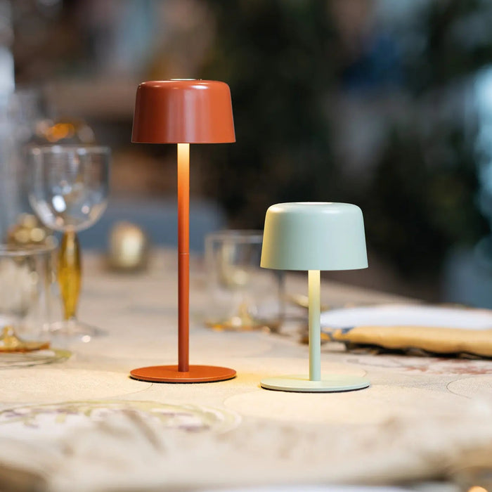1 + 1 Table Lamp Ø90 X 140 Or 250Mm Terracotta
