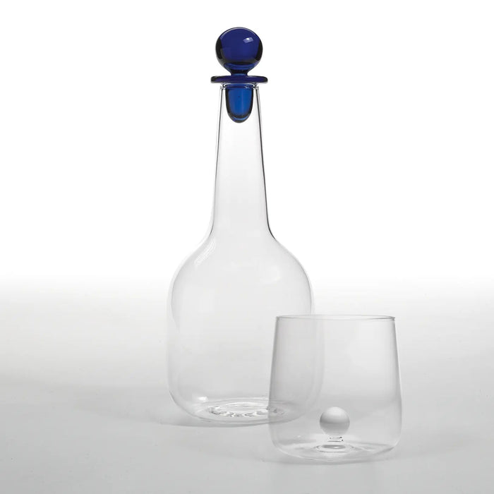 Bilia Tumbler Transparent, Ball White Ø.88x90mm. CL.44 - Set of 6