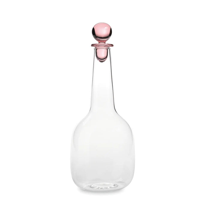 Bilia Bottle Transparent, Cap Pink  Ø.120x308mm. - CL.140