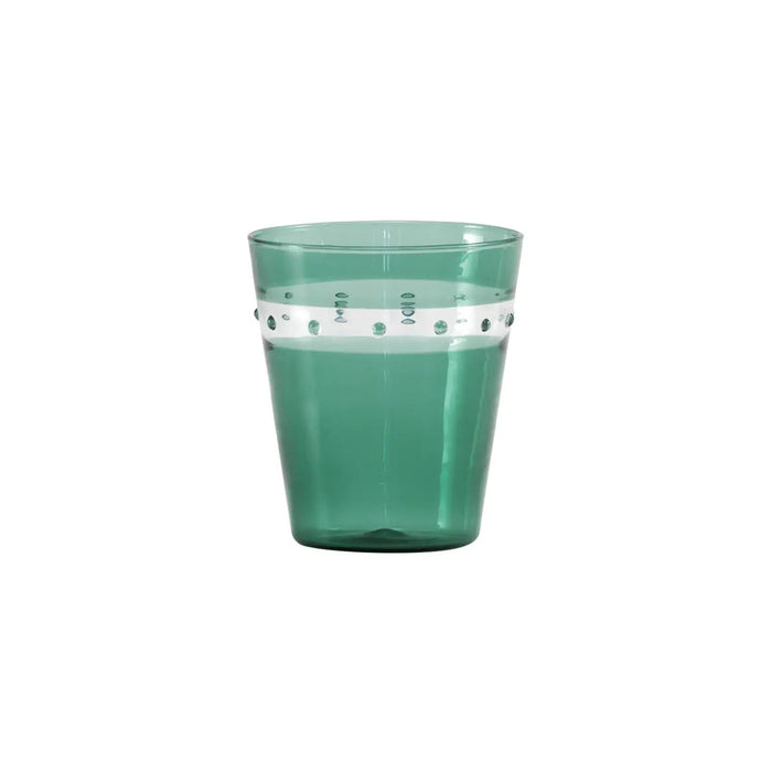 A Pallini Glass Tumbler Lake Green Ø.85x95mm. CL.30 - Set of 4