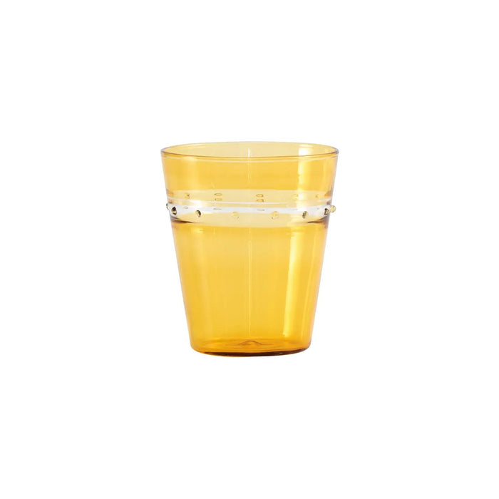 A Pallini Glass Tumbler Golden Yellow Ø.85x95mm. CL.30 - Set of 4