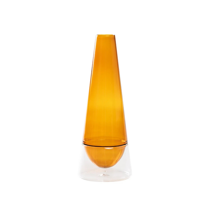 Conosfera Vase Amber  Ø.115x300mm. CL.100