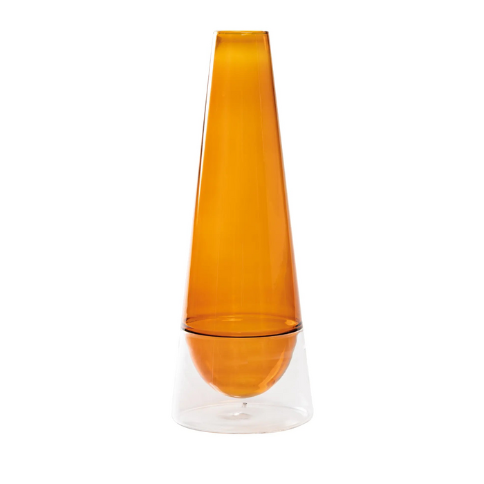 Conosfera Vase Amber  Ø.130x350mm. CL.163