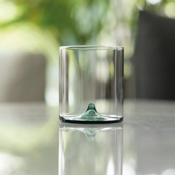 Discobolo Tumbler Clear/Lake Green Ø.80x90mm. CL.34,5 - Set of 4
