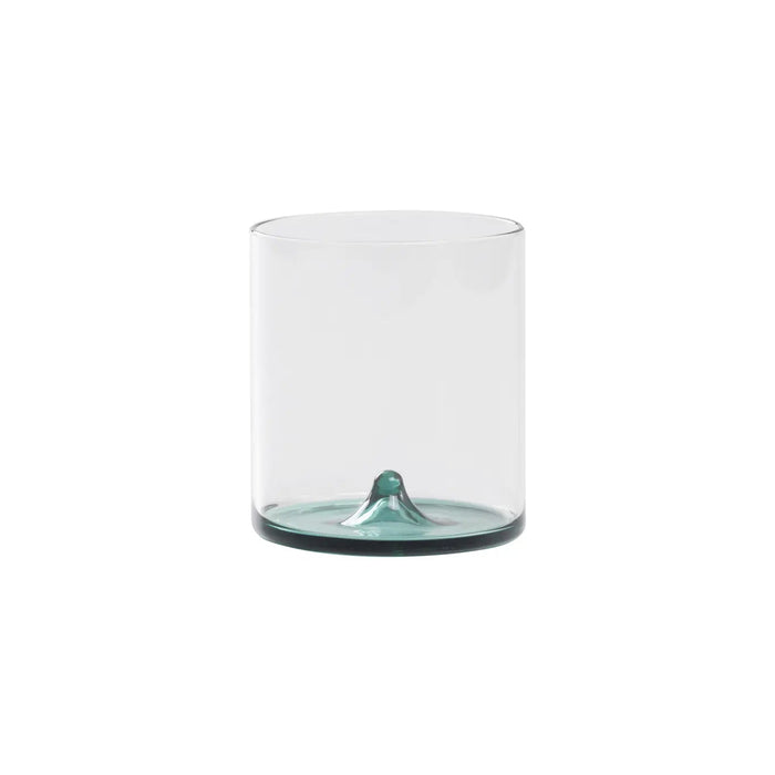 Discobolo Tumbler Clear/Lake Green Ø.80x90mm. CL.34,5 - Set of 4