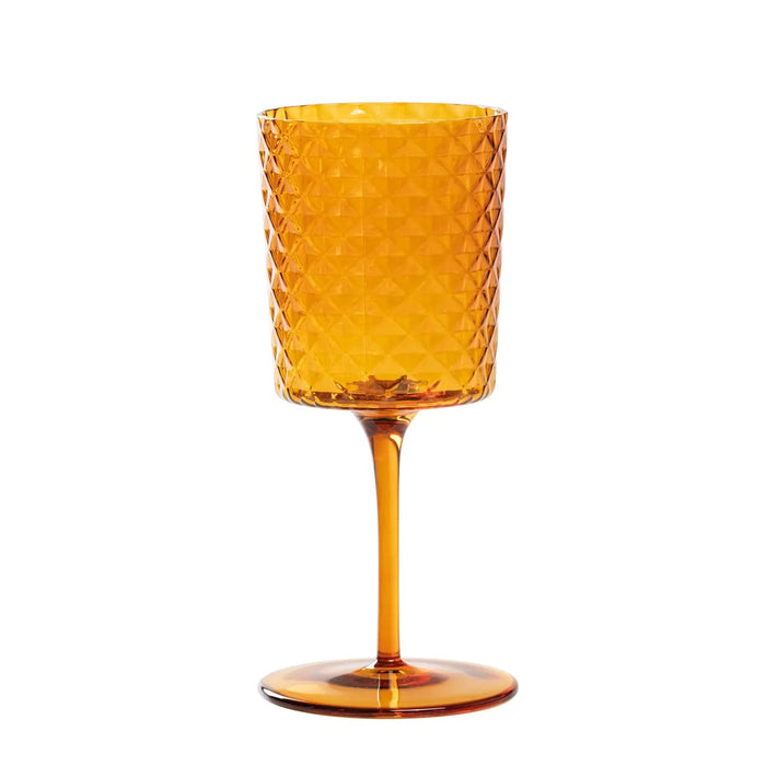 Isolano Goblet Amber  Ø.76x180mm. CL.30 - Set of 2