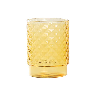 Isolano Borosilicate Glass Tumbler Golden Yellow  Ø.83x100mm. CL.45 - Set of 4