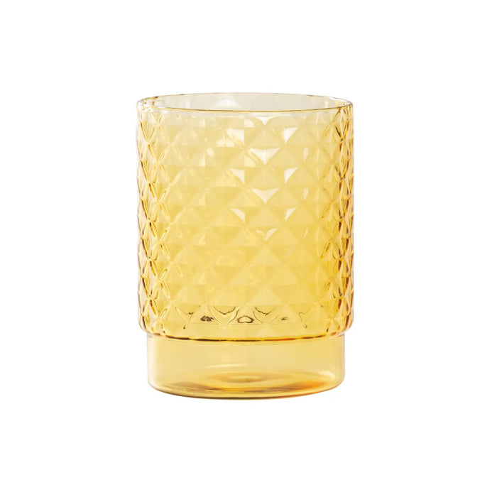 Isolano Borosilicate Glass Tumbler Golden Yellow  Ø.83x100mm. CL.45 - Set of 4