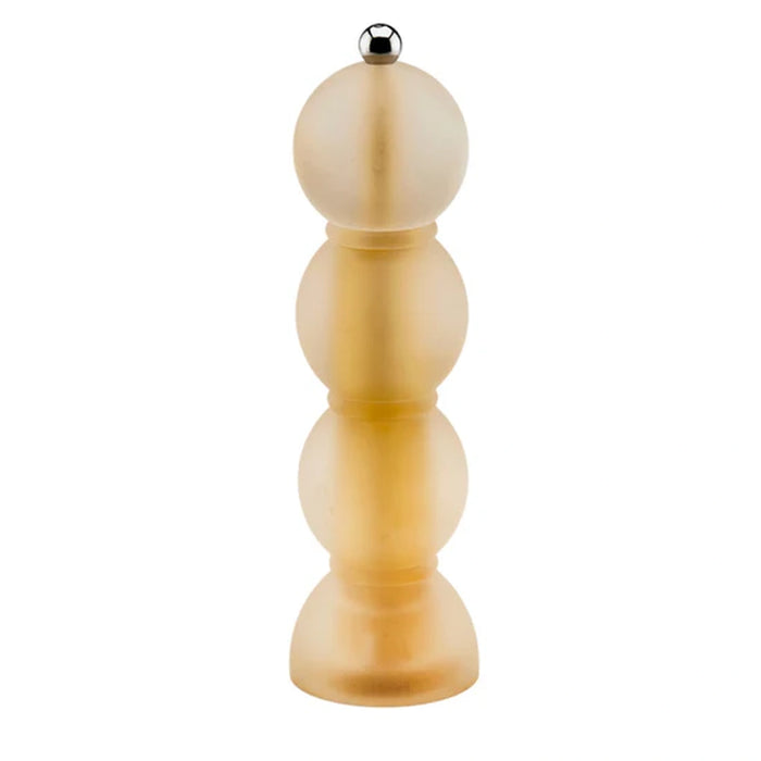 Amber Frosty Bobbin Salt Or Pepper Mill - 24cm