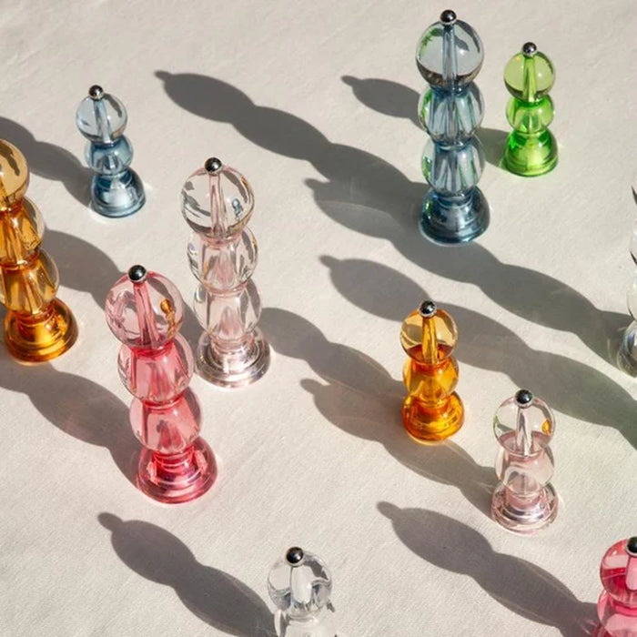 Amber Icy Bobbin Salt Or Pepper Mill - 24cm