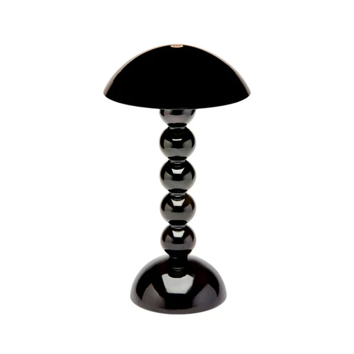 Black Lacquer Rechargeable Bobbin Led Lamp