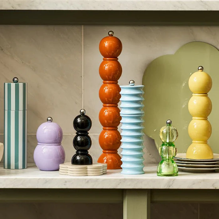 Black Mini Bob Salt Or Pepper Mill - 14cm