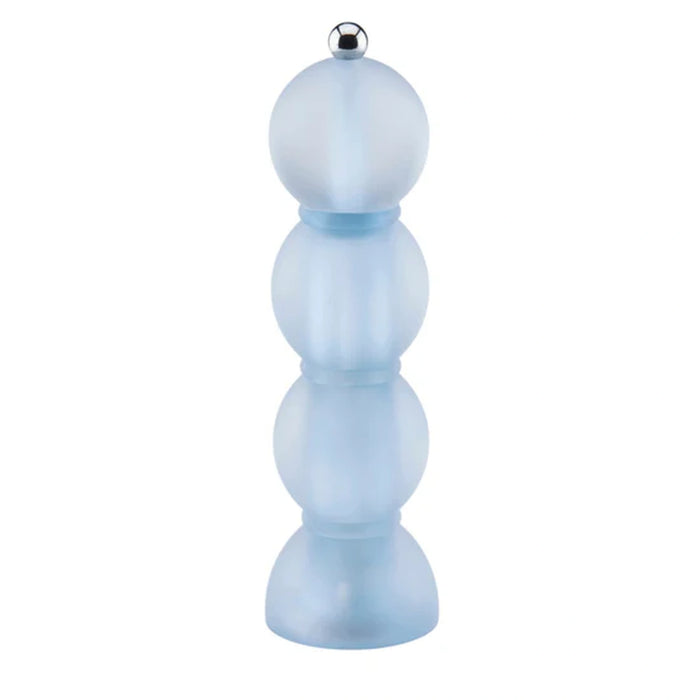 Blue Frosty Bobbin Salt Or Pepper Mill - 24cm